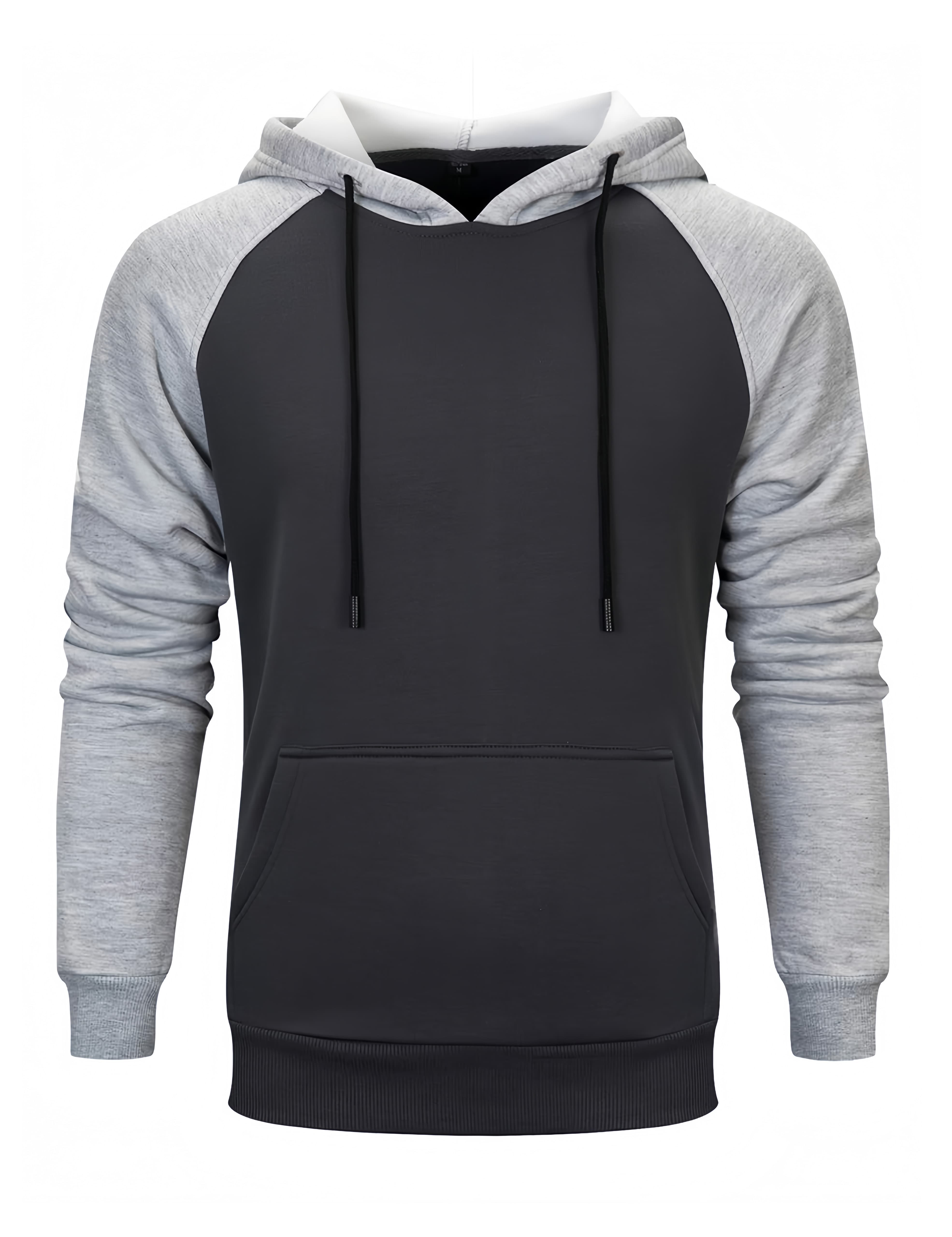 Men’s Dark Gray Pullover Hoodie Sweatshirt