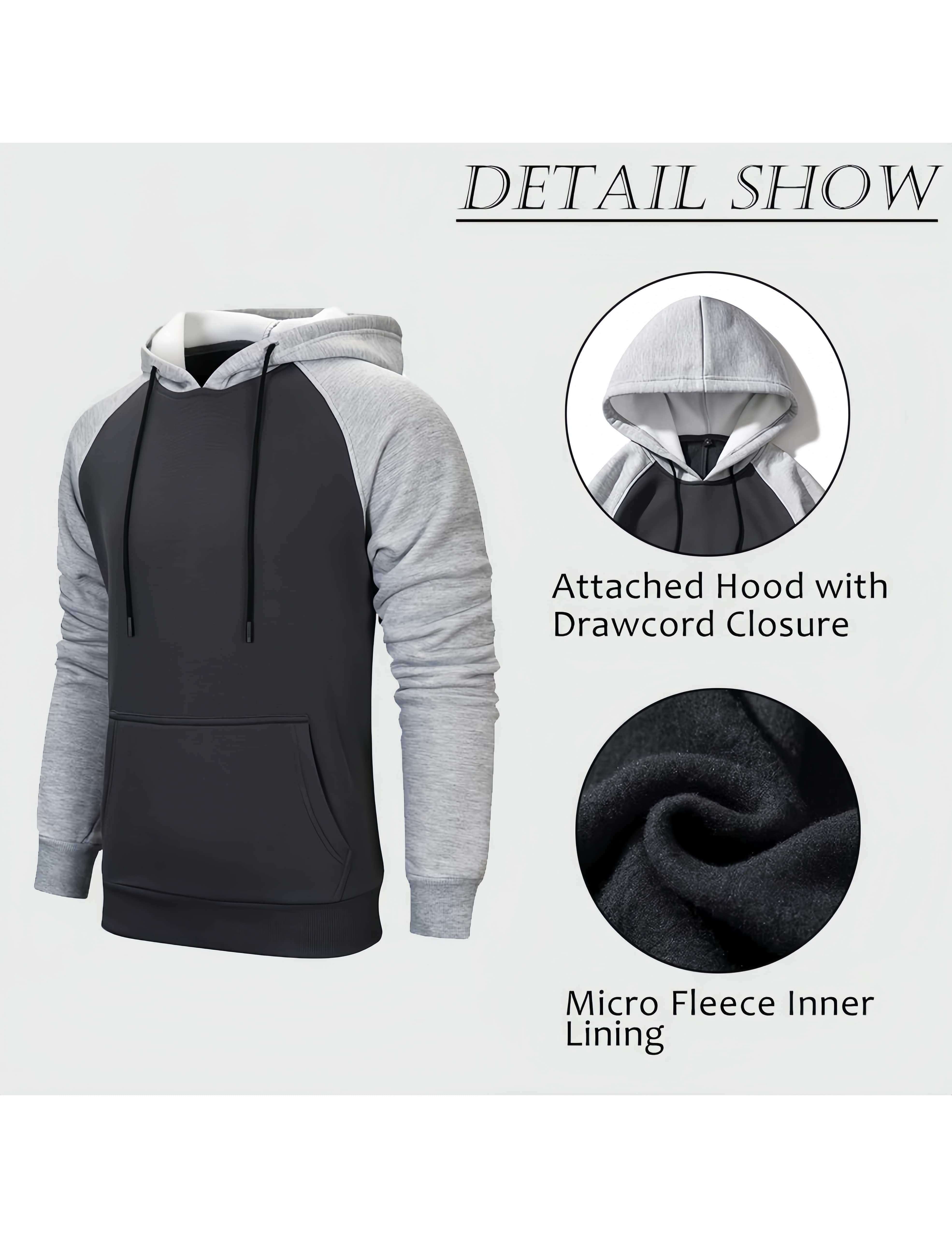 Men’s Dark Gray Jogging Sweat Suit 2 Piece