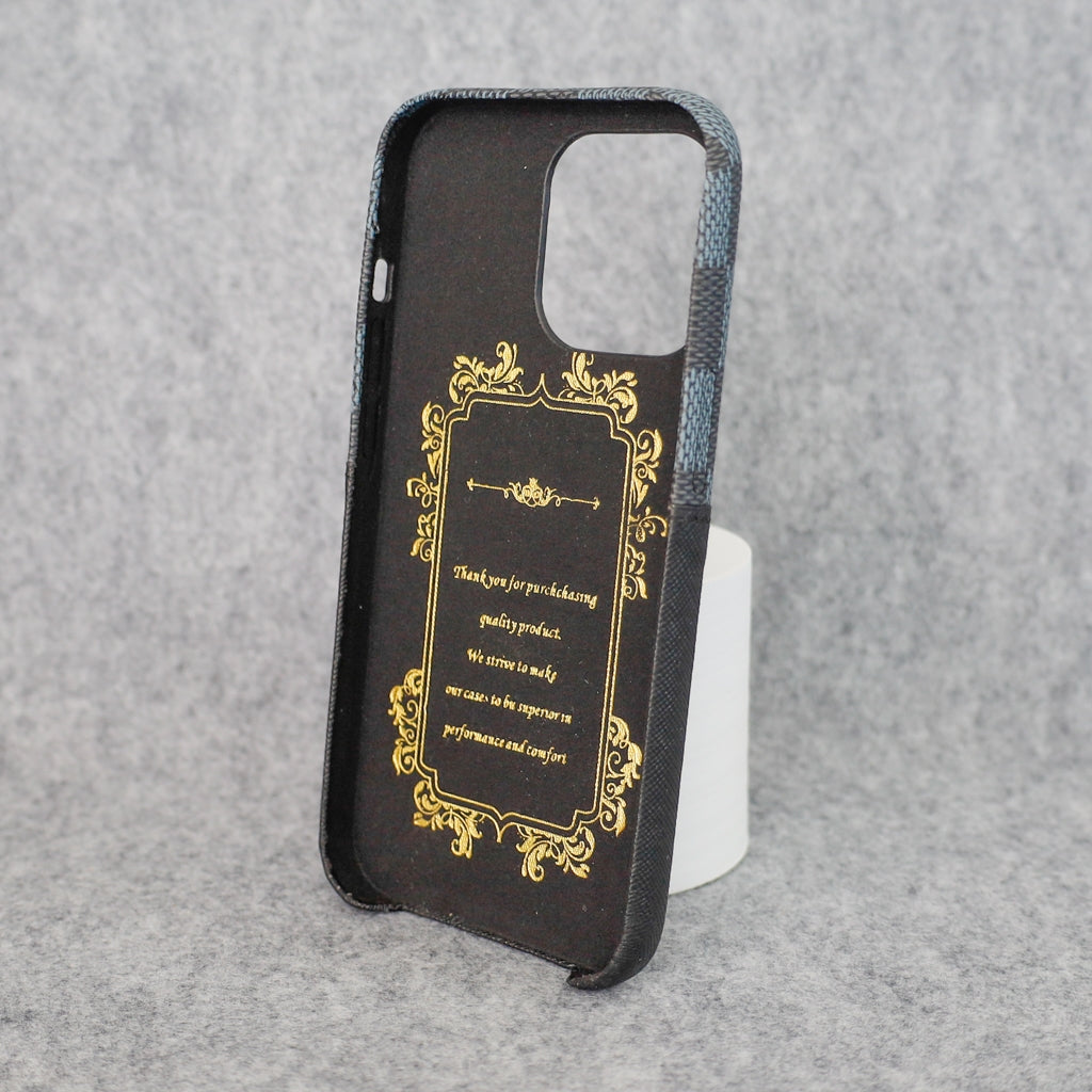 Black Checkered Phone Case for iPhone