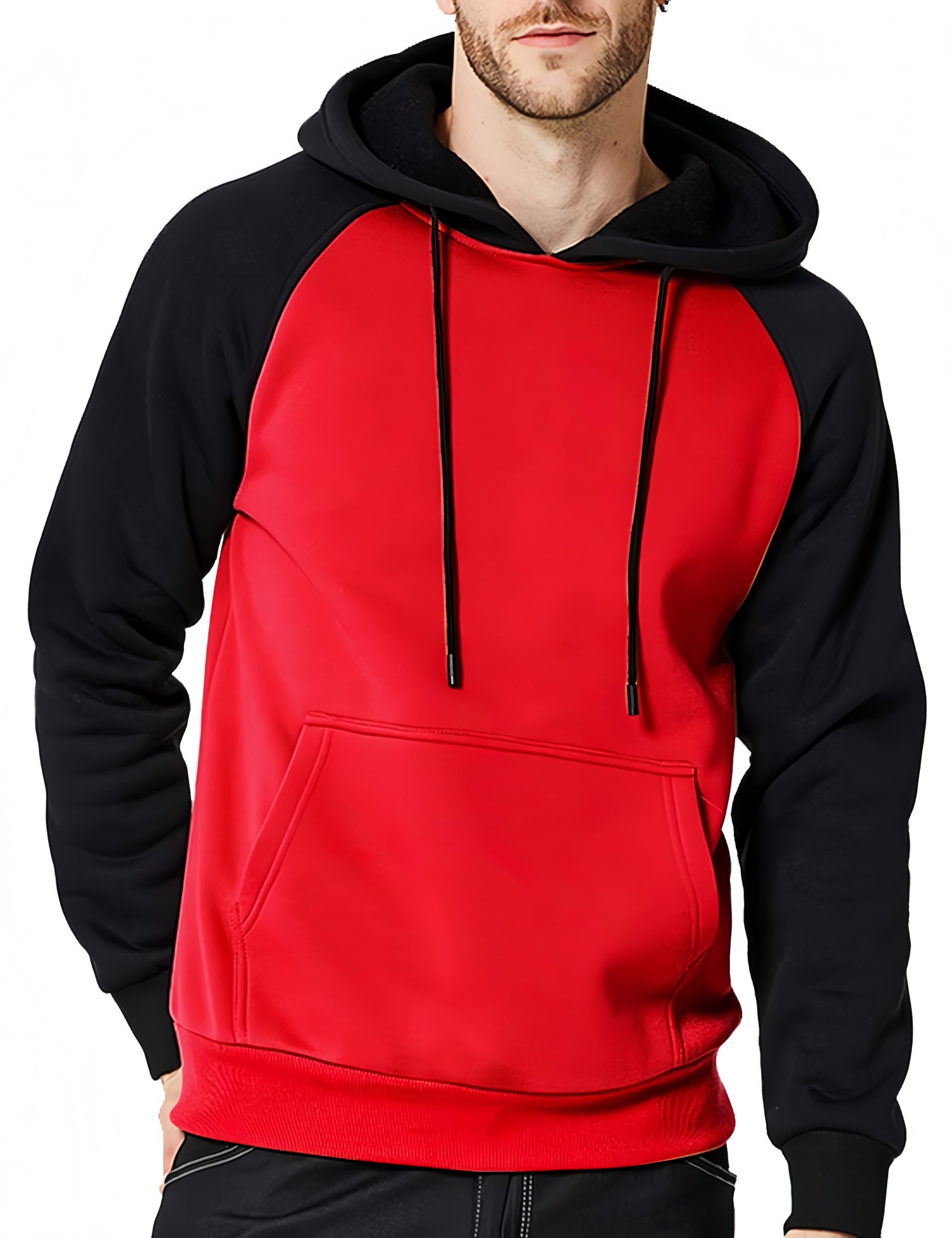 Men’s Red Pullover Hoodie Sweatshirt