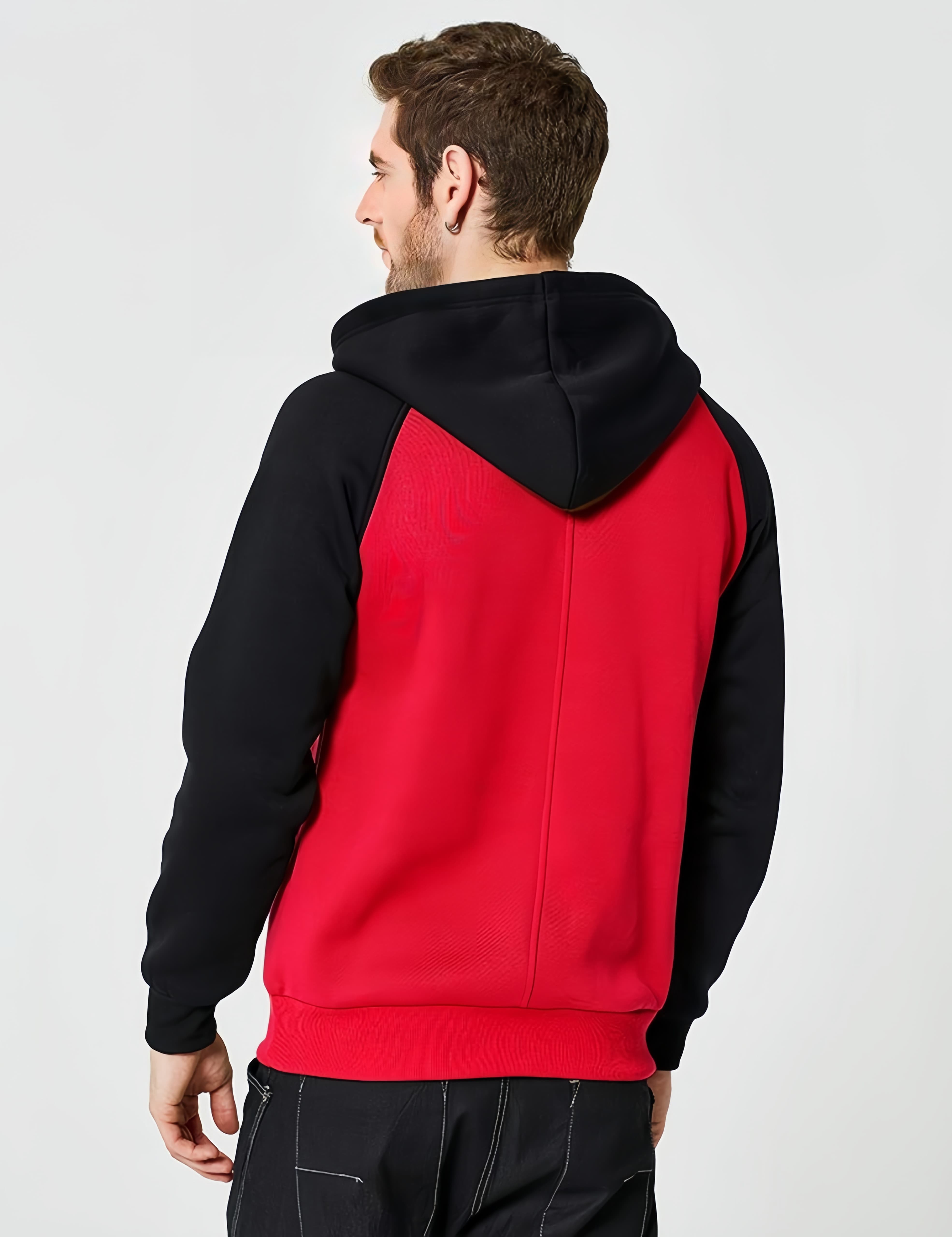 Men’s Red Pullover Hoodie Sweatshirt