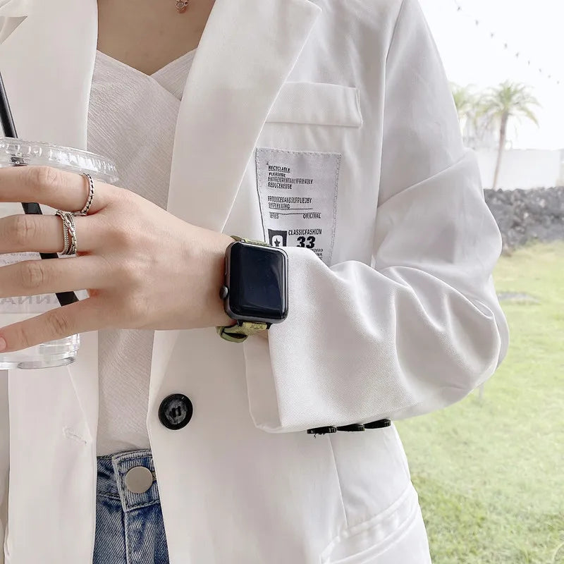 Designer Leather Watch Band for Apple Watches