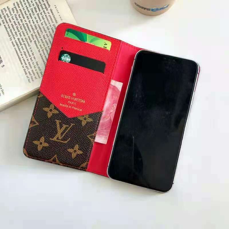 LV iPhone Wallet Case Accent Color Edge