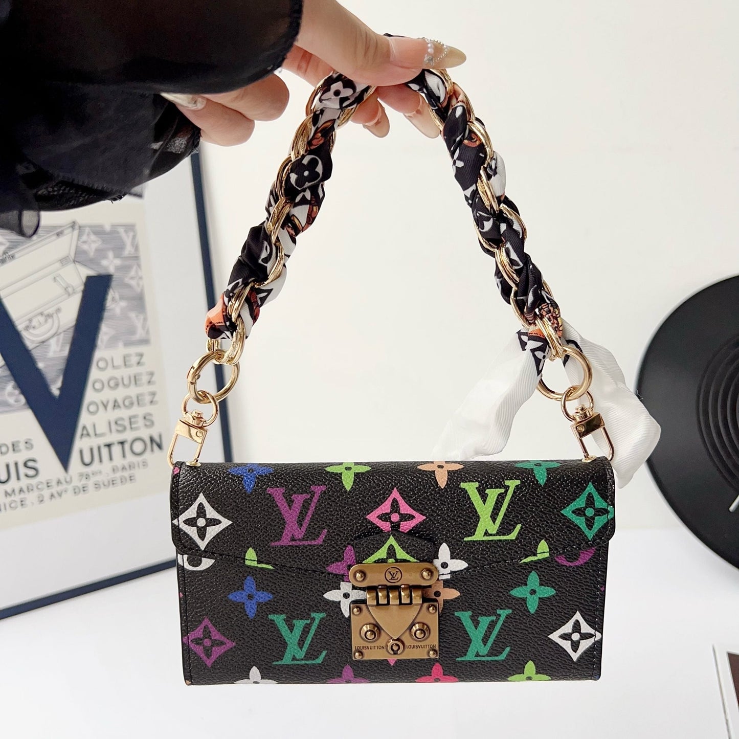 Multicolor Style Crossbody Case Wallet iPhone Case