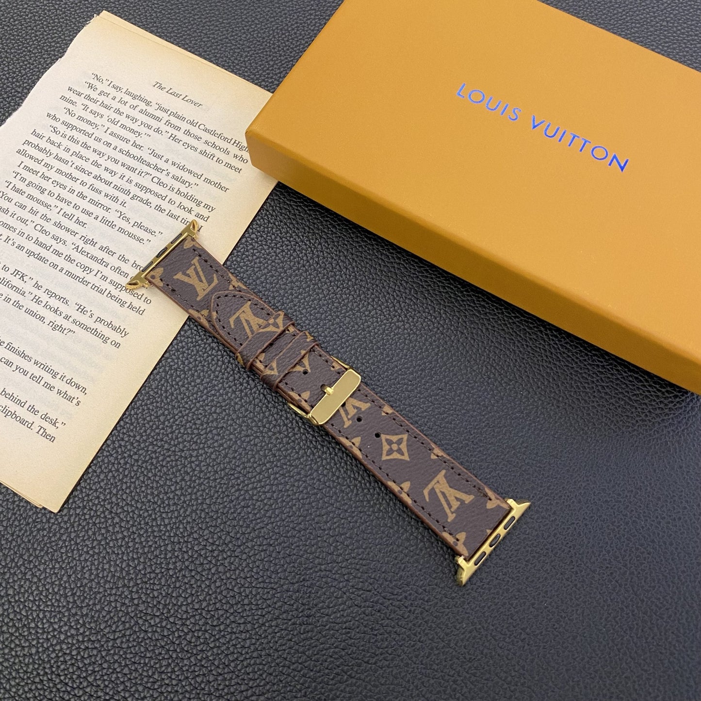 Louis V Apple Watch Bands Brown Monogram