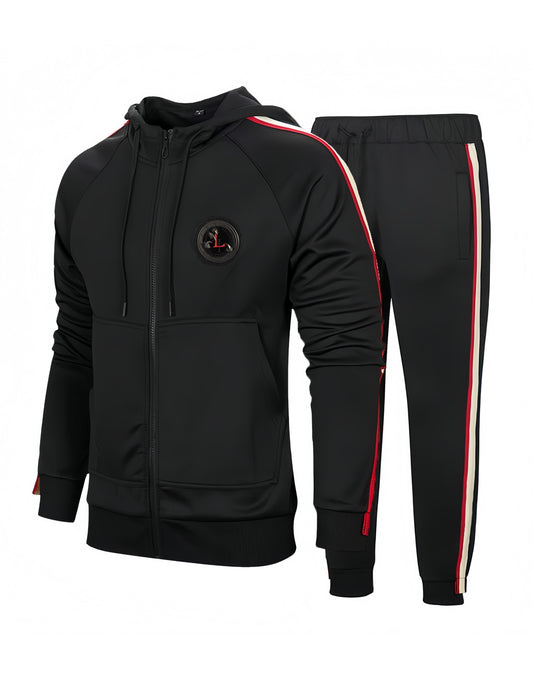 Men’s Black Jogging Sweat Suit 2 Piece