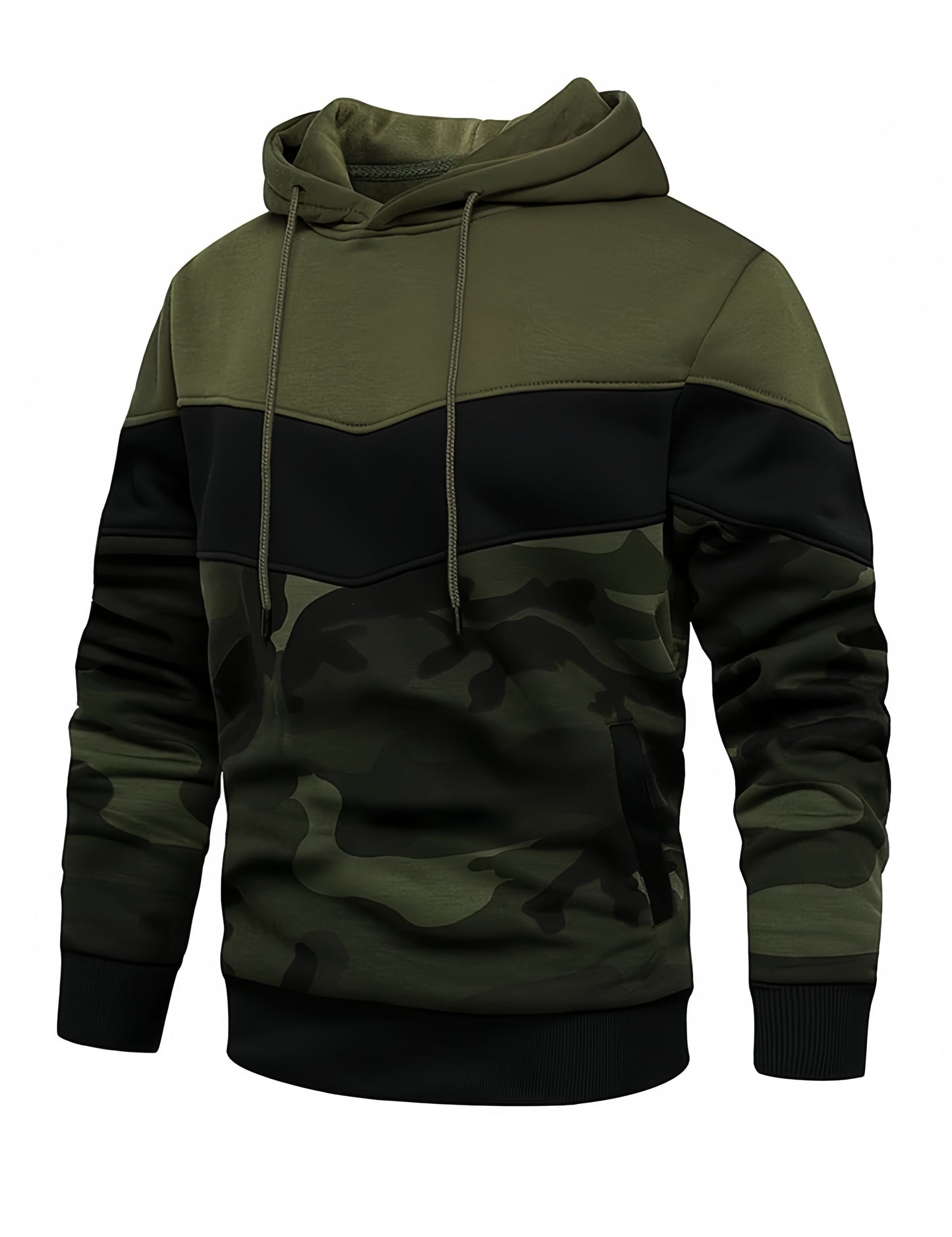 Men's Camo Green Athletic Hoodies