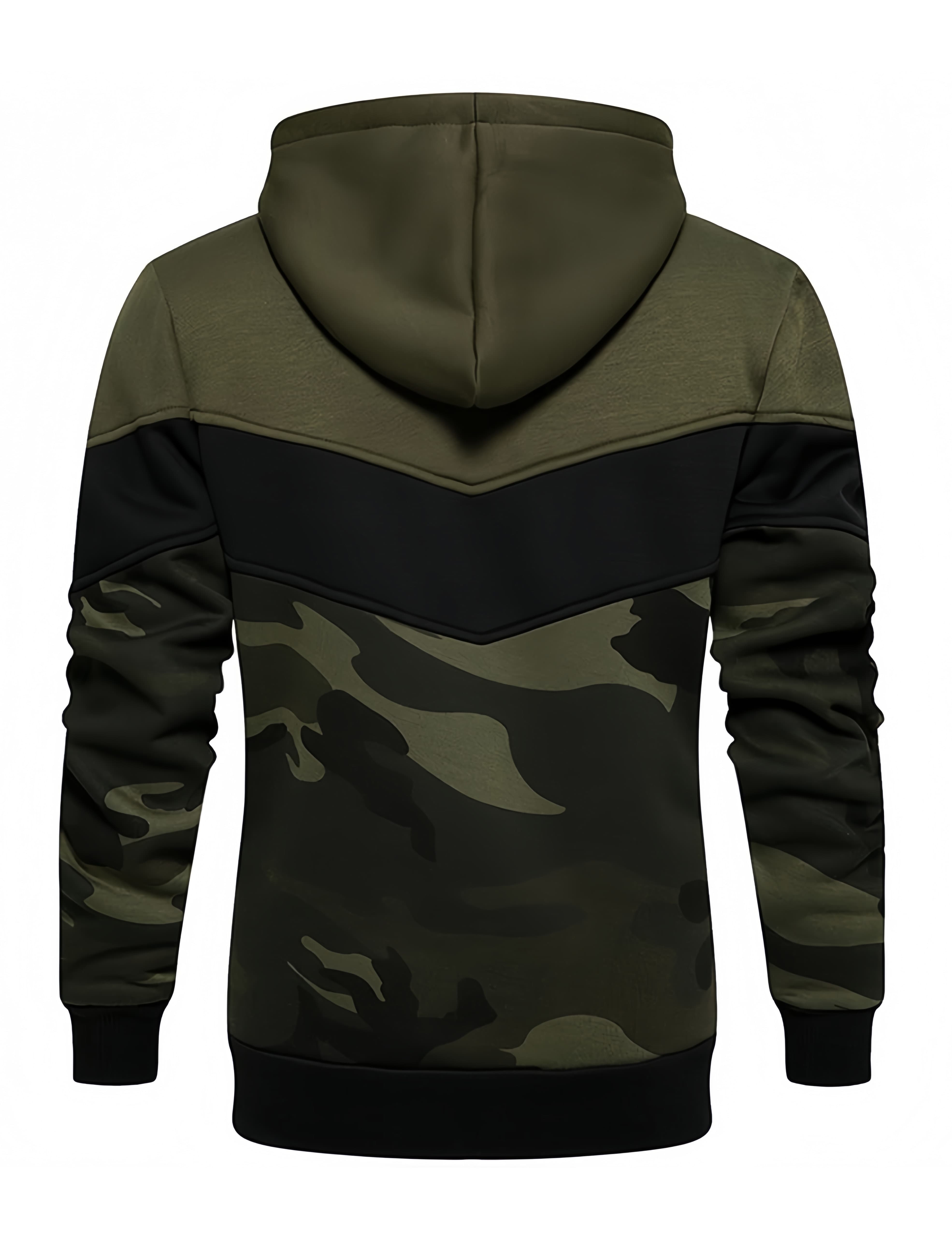 Men's Camo Green Athletic Hoodies
