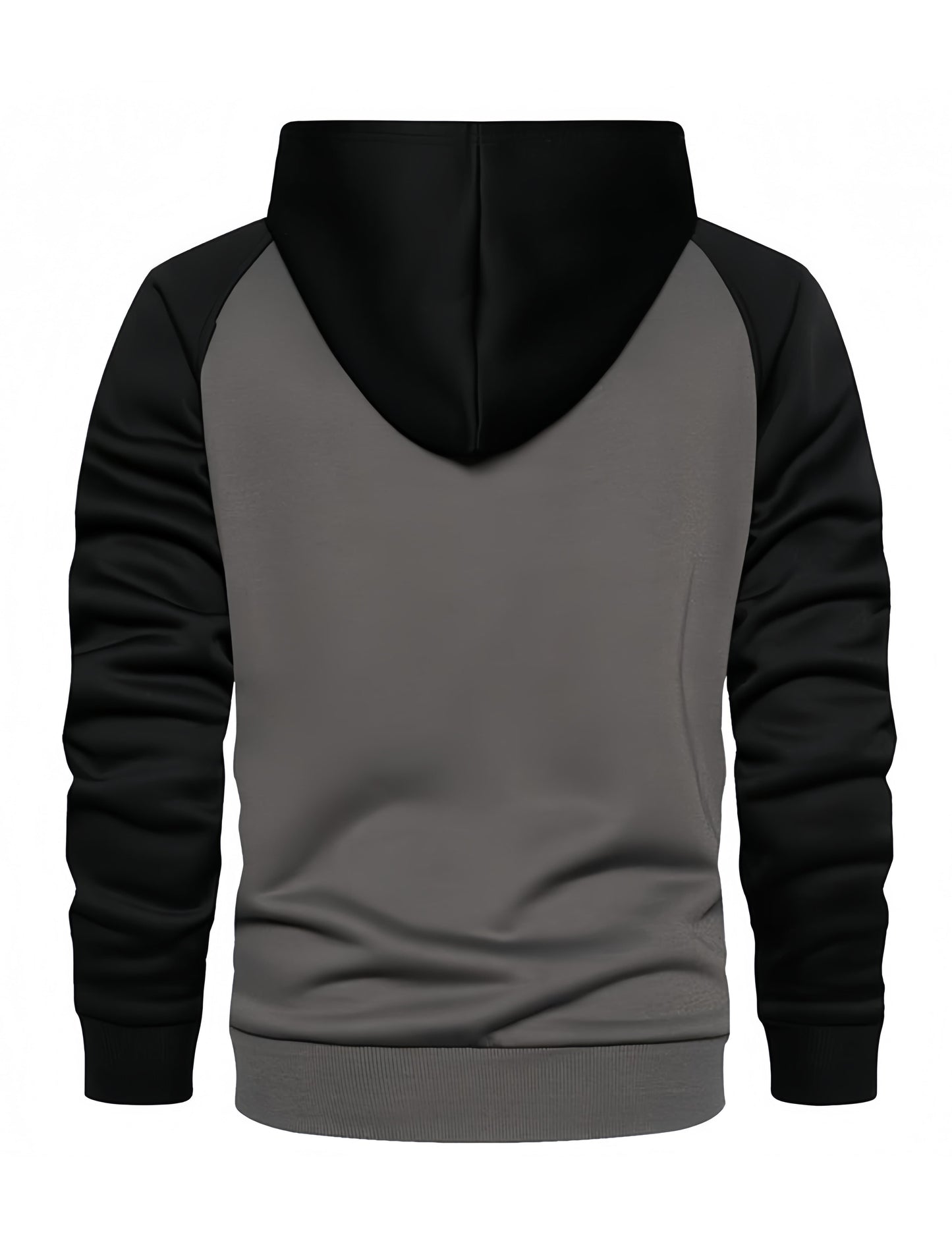 Men’s Dark Gray Black Pullover Hoodie