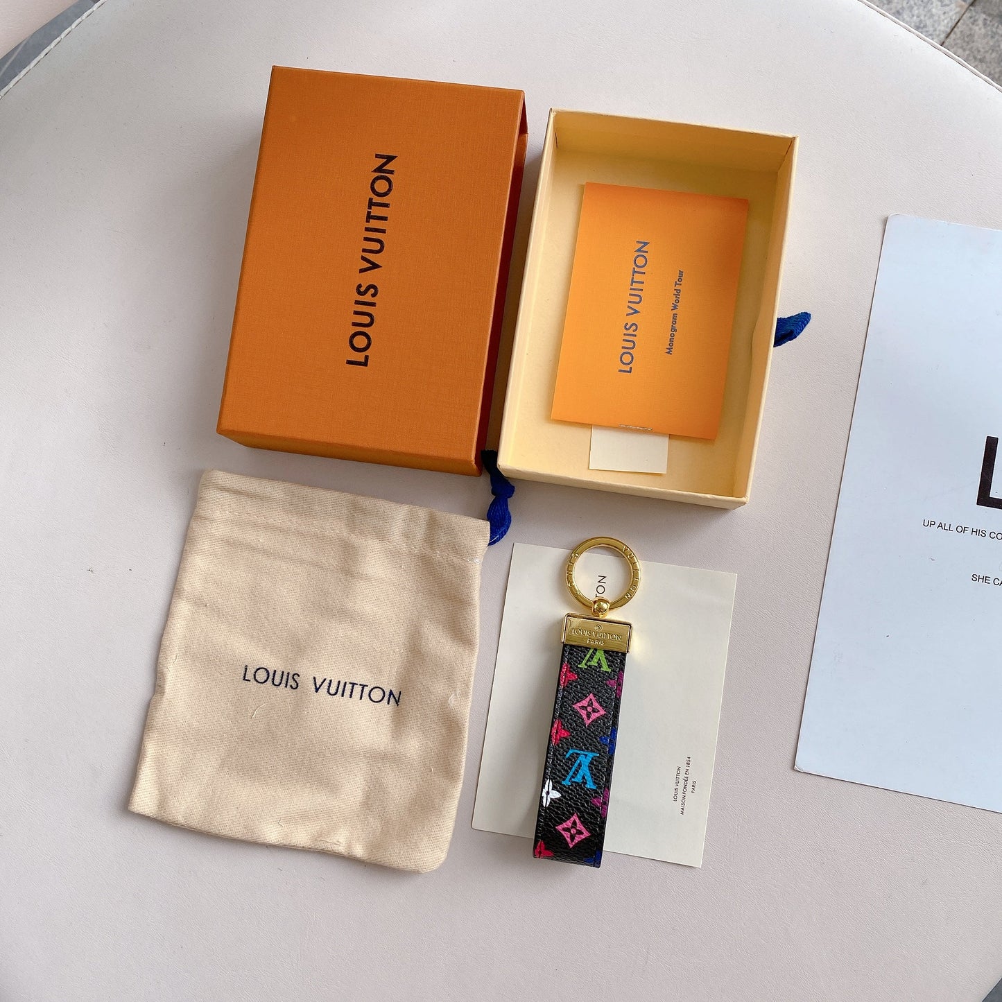 Dauphine Dragonne Key Holder Bag Charm