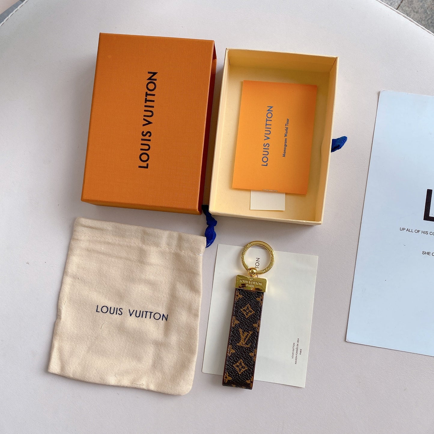 Dauphine Dragonne Key Holder Bag Charm