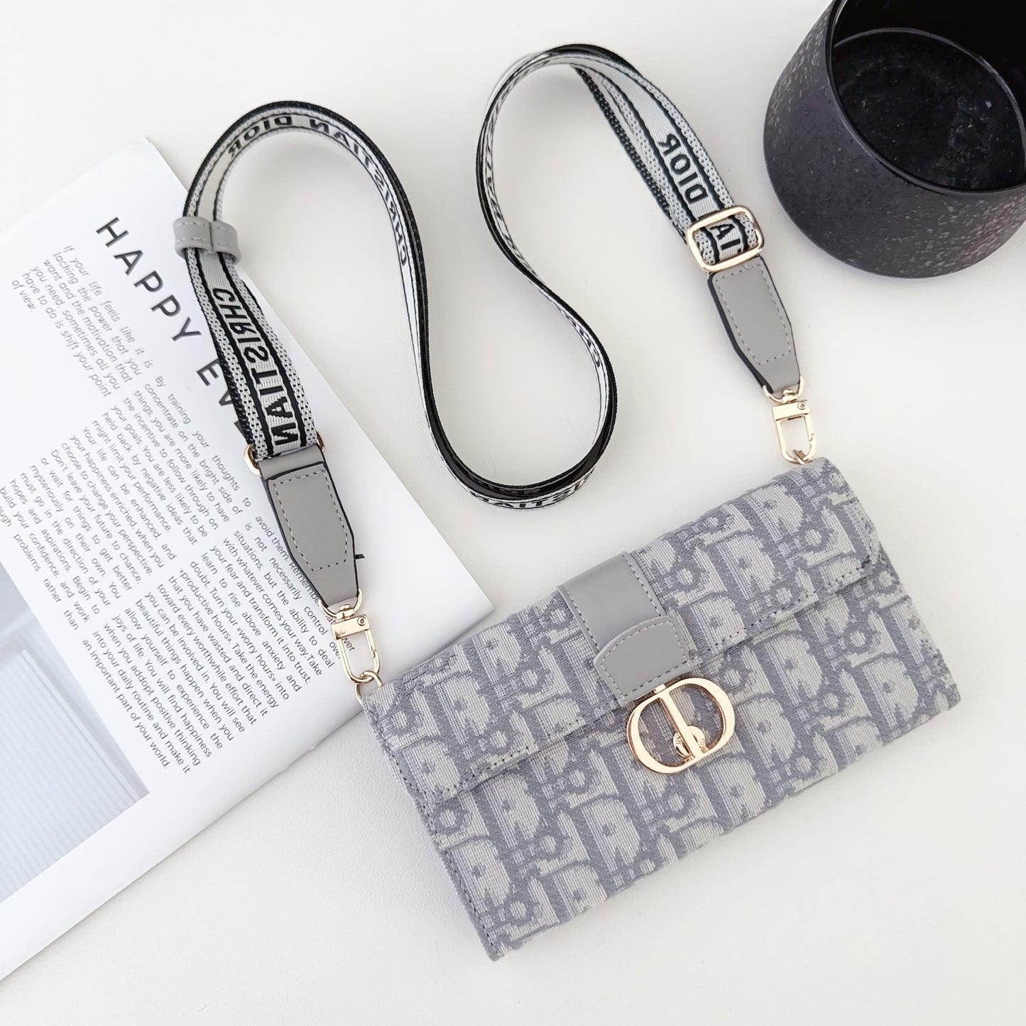 Dior Crossbody Wallet Phone Case Mini Bag for iPhone