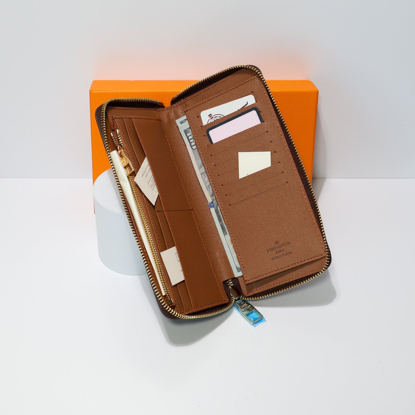 LV Monogram Long Wallet Zipper Closure