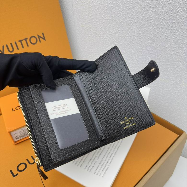 Luxury LV Wallet Brown Monogram Card Holder with Zipper