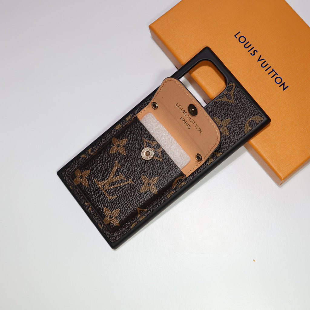Louis Vuitton Phone Case for Samsung Galaxy Brown Monogram