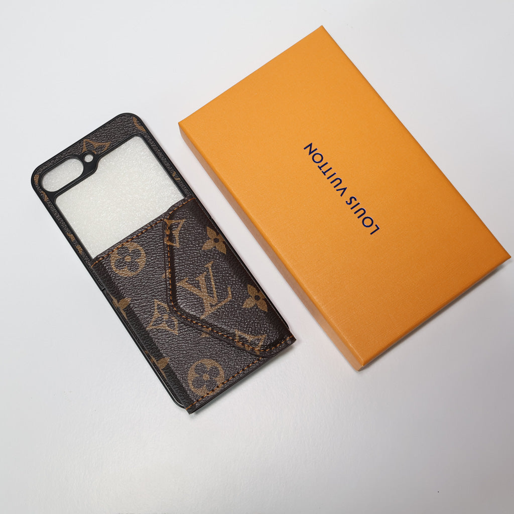 Z Flip LV Case Wallet Style For 3 4 5 6 7 Series