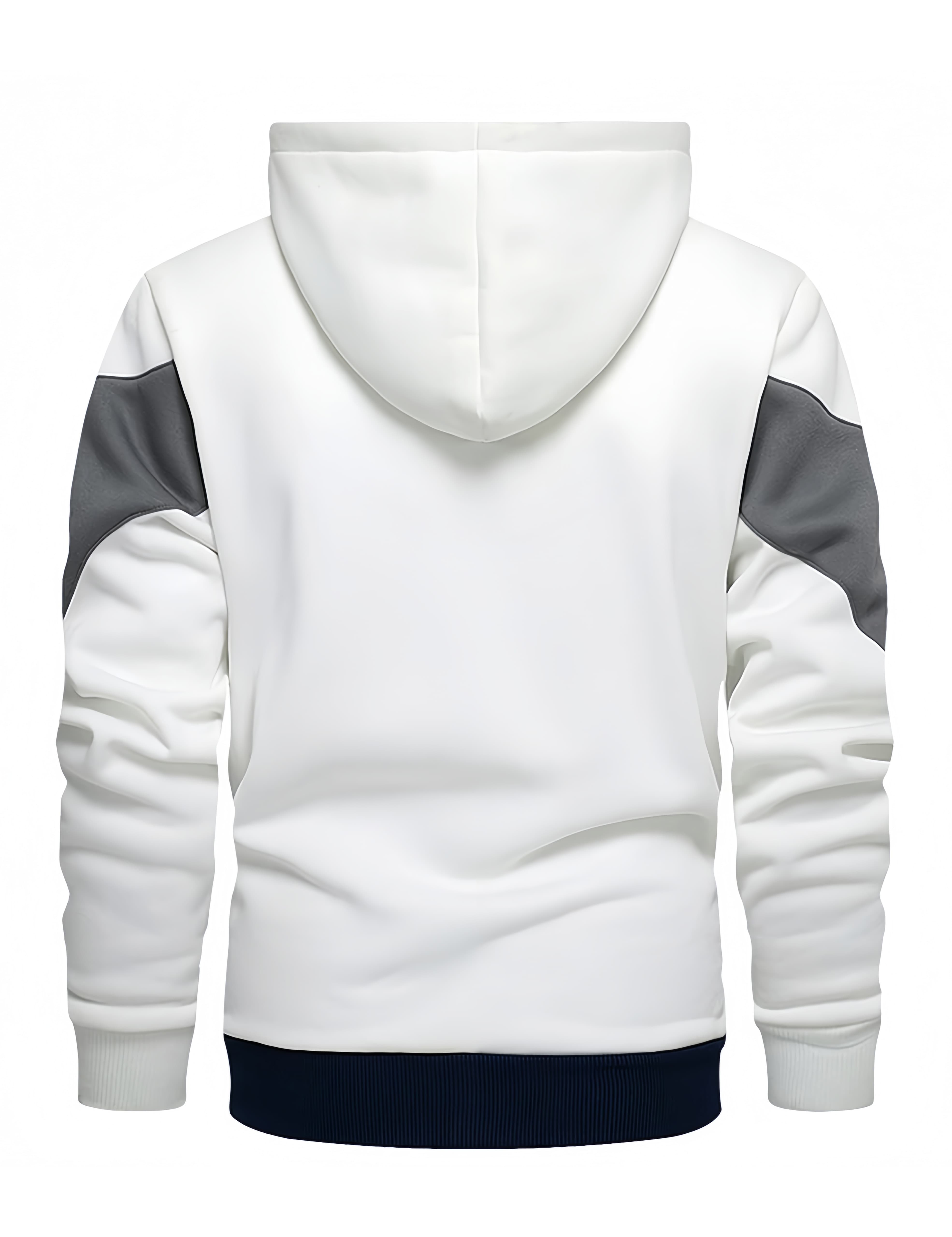 Men’s Color Blocking Zip Hoodie
