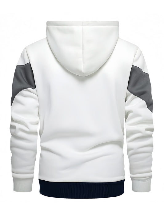 Men’s Color Blocking Zip Hoodie