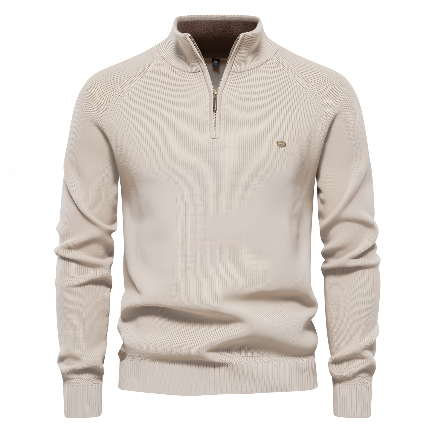 Men’s Solid Color Quarter Zip Sweater