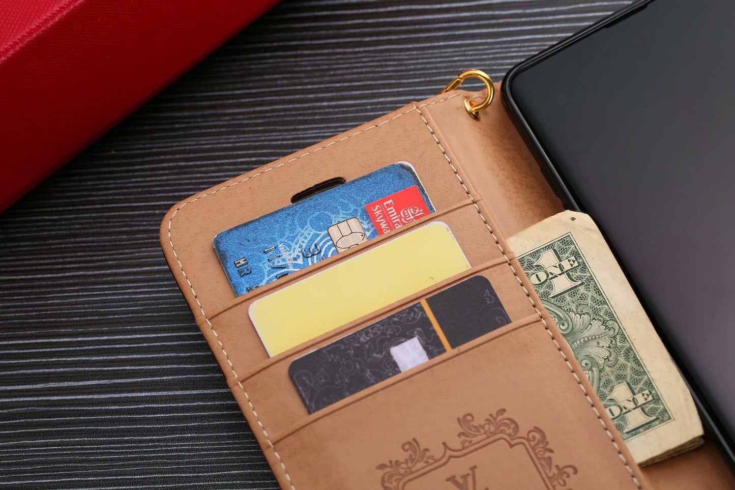 LV Monogram Leather Phone Case for Samsung Galaxy S22  S25