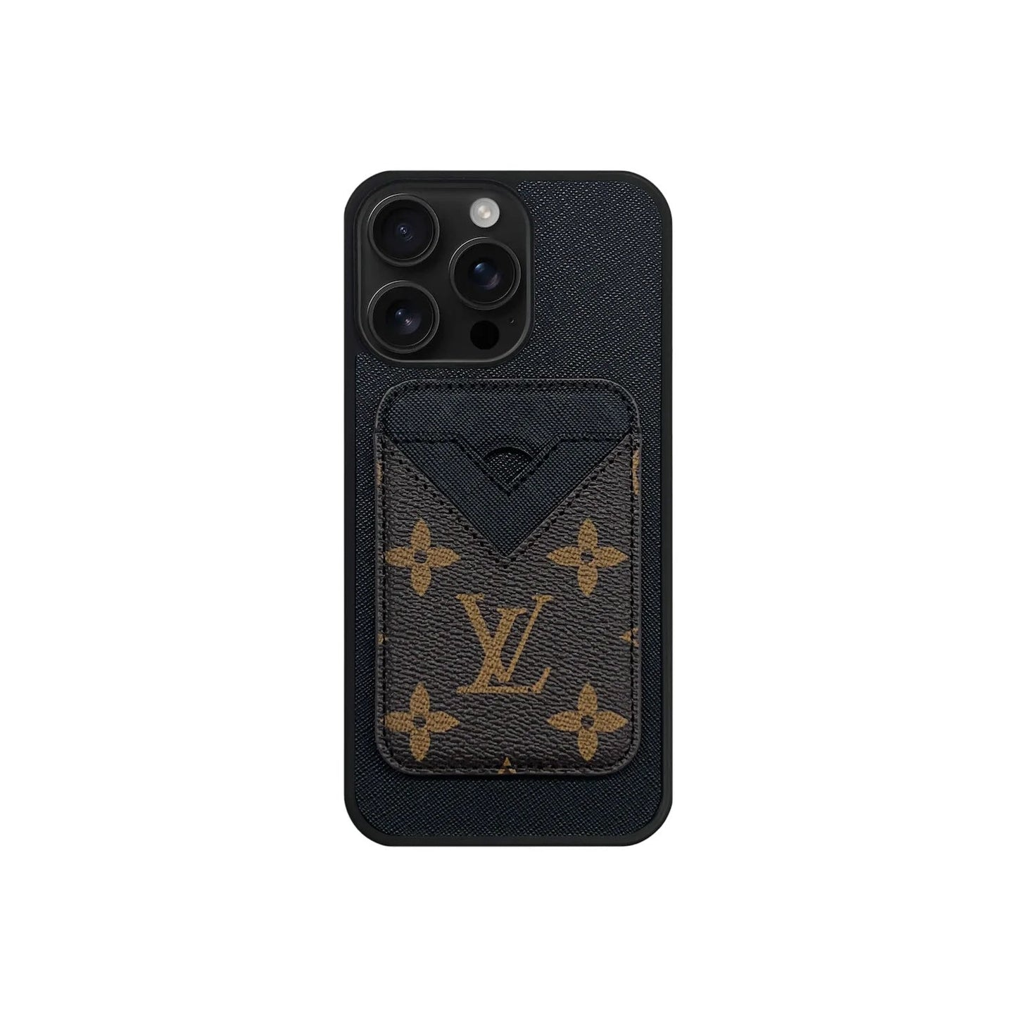 Retro Brown Card Pocket iPhone Case
