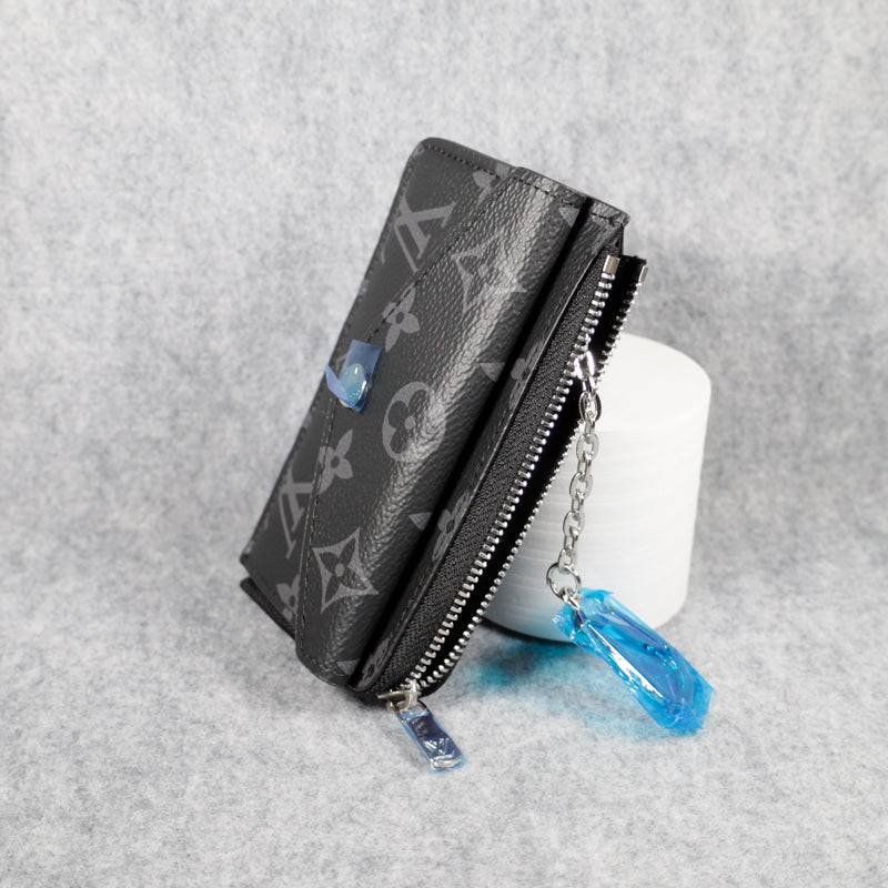 Louis Vuitton Card Case Black Monogram Mini Wallet