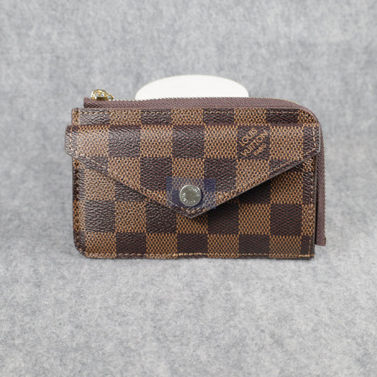 Louis Vuitton Card Wallet Carabiner Brown Checkered