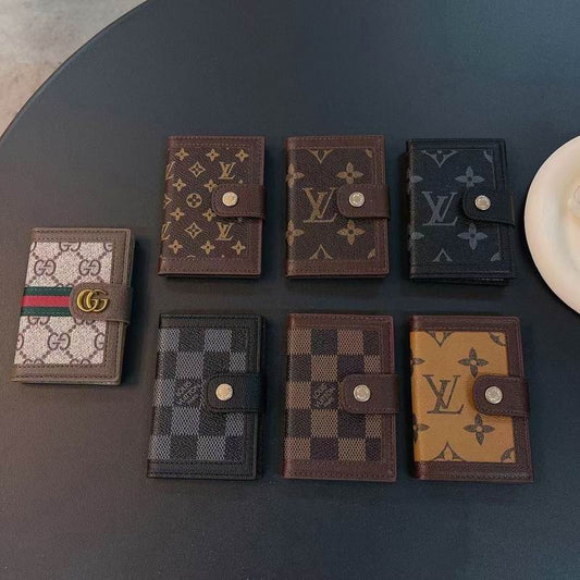 Louis Vuitton Card Holder Wallet Button Closure