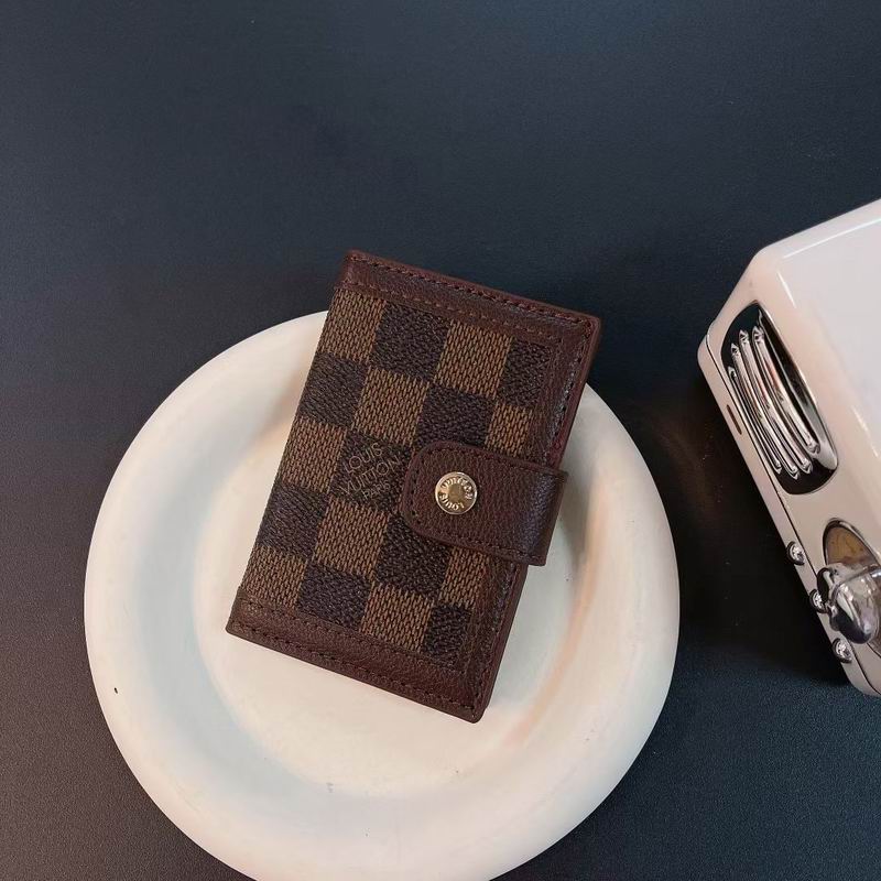Louis Vuitton Card Holder Wallet Button Closure